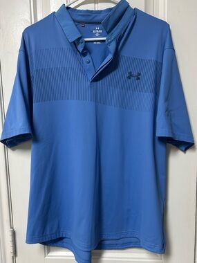 Under Armour Men’s Royal Blue Tech Polo ISO-chill Tshirt
